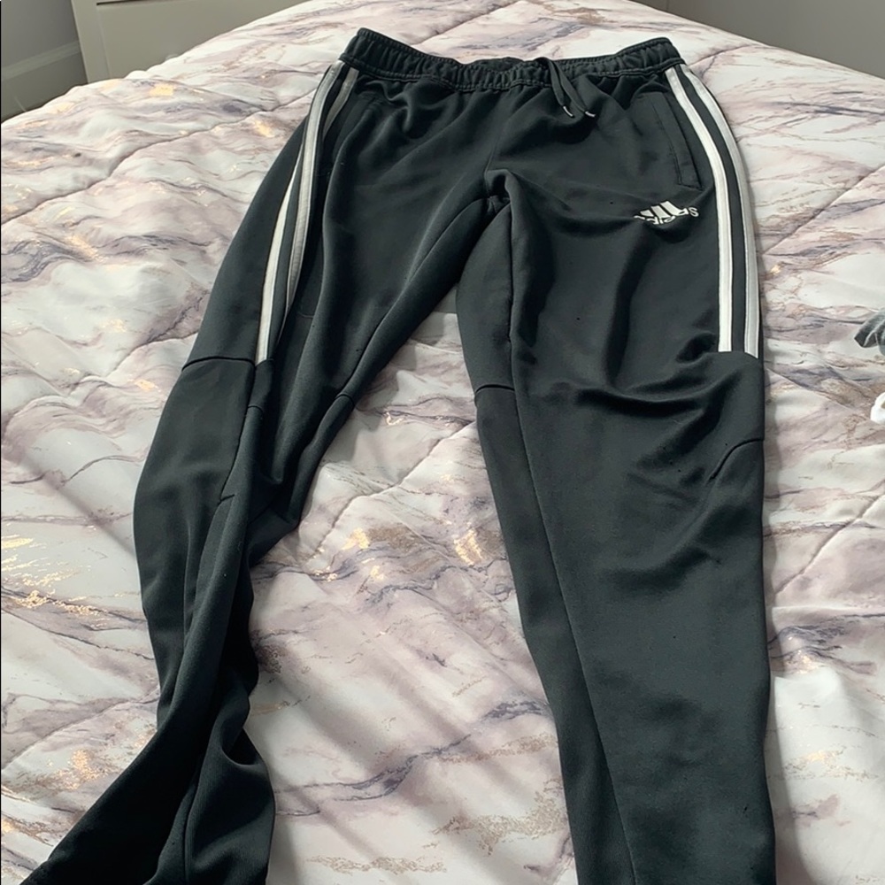 Adidas grey joggers size large